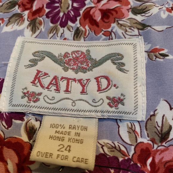 Very cute flowery dress size 24 Katy D - Picture 2 of 4